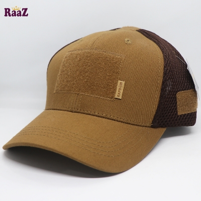 Picture of Brown Tactical Operator Ripstop Cotton Baseball Cap With Loop Patch