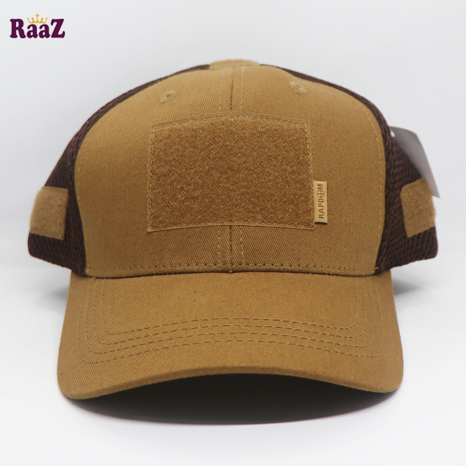 Picture of Brown Tactical Operator Ripstop Cotton Baseball Cap With Loop Patch