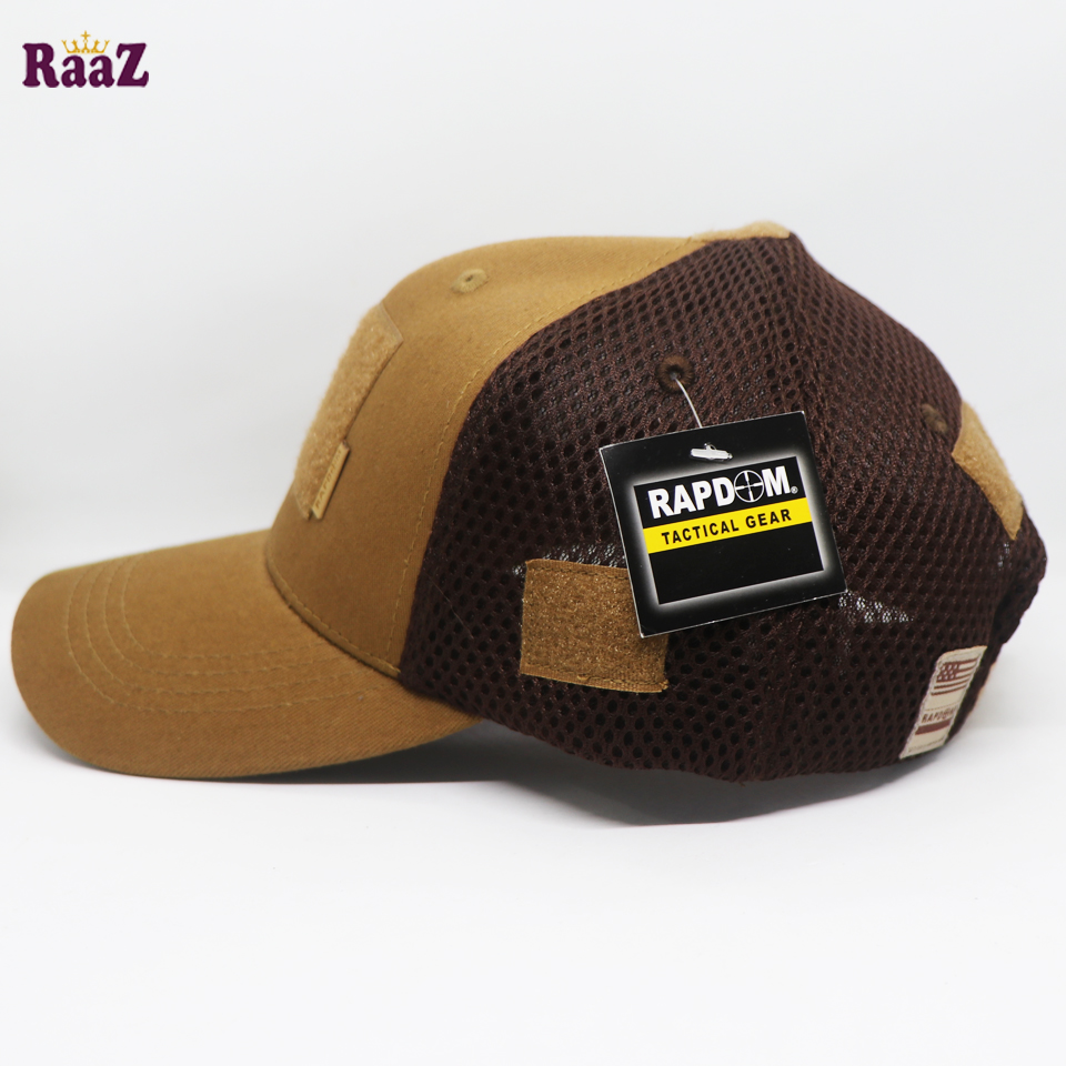 Picture of Brown Tactical Operator Ripstop Cotton Baseball Cap With Loop Patch