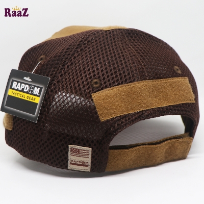 Picture of Brown Tactical Operator Ripstop Cotton Baseball Cap With Loop Patch