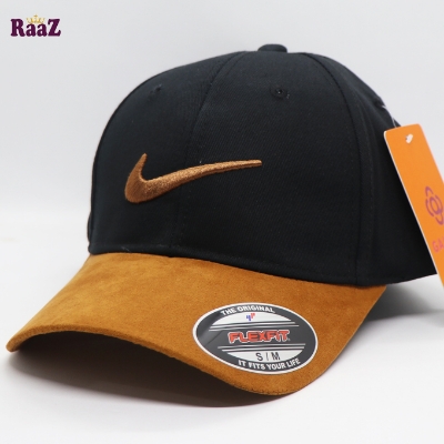 Picture of Ensemble Yourself - Highly Sustainable - Swoosh Velvet Visor Cotton Premium Curved Cap - Durabilty Assured - Well Inspired & Crafted