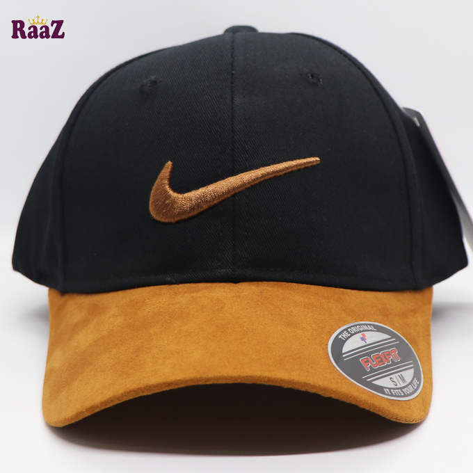 Picture of Ensemble Yourself - Highly Sustainable - Swoosh Velvet Visor Cotton Premium Curved Cap - Durabilty Assured - Well Inspired & Crafted