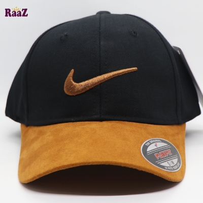 Picture of Ensemble Yourself - Highly Sustainable - Swoosh Velvet Visor Cotton Premium Curved Cap - Durabilty Assured - Well Inspired & Crafted