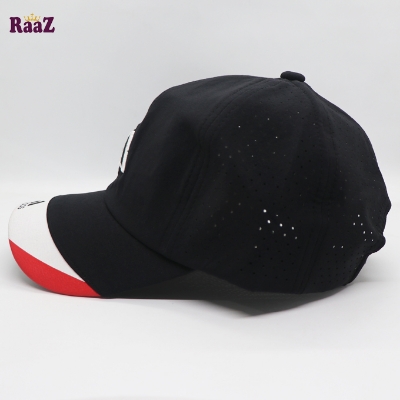Picture of Trendsetter - Fashion Innovator - Superb Quality - Black Polyester Fabrics Embroidery Logo Curved Visor Cap - Trend and Needful
