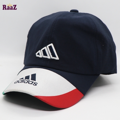 Picture of Premium Quality - Navy Blue Polyester Fabrics Embroidery Logo Curved Visor Cap - Modern - Choice Expression - Designed - Urban Vibes