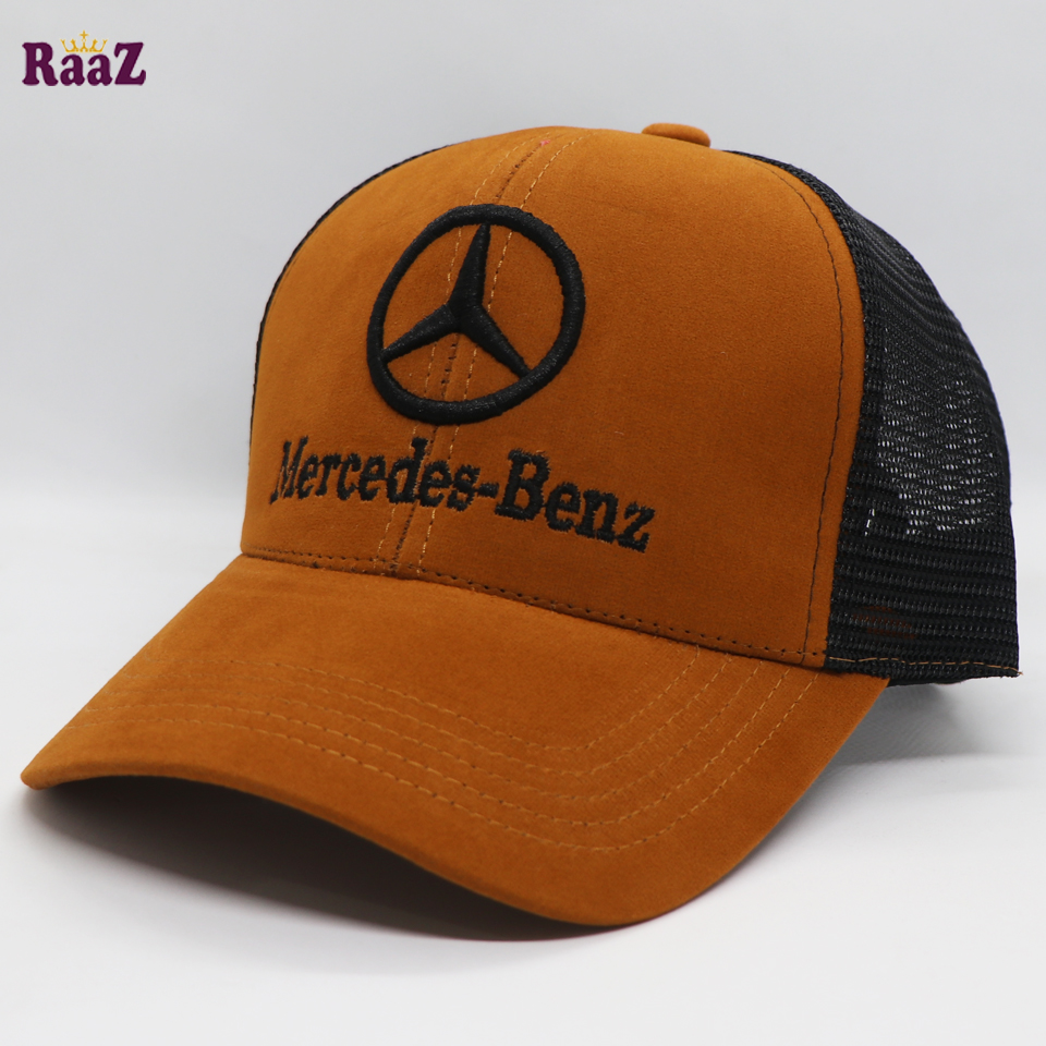Picture of Brown Mercedes Embroidery Logo Half Net Cap