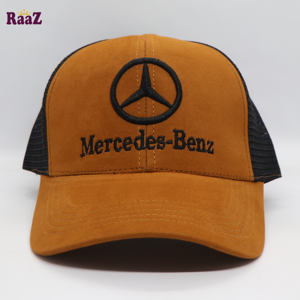 Picture of Brown Mercedes Embroidery Logo Half Net Cap