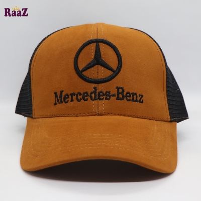 Picture of Brown Mercedes Embroidery Logo Half Net Cap