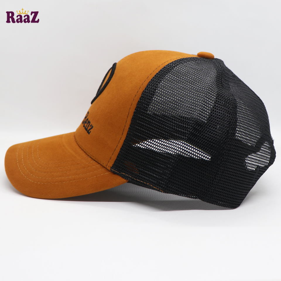 Picture of Brown Mercedes Embroidery Logo Half Net Cap