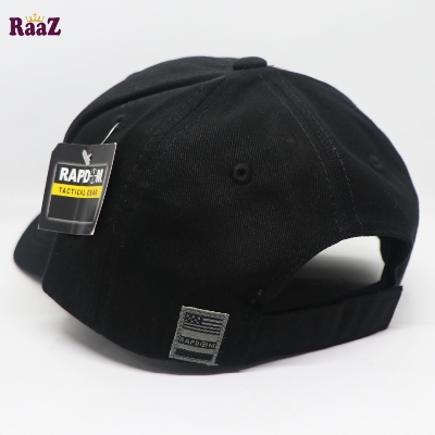 Picture of Black US Flag Tactical Operator Ripstop Cotton Baseball Cap With Loop Patch