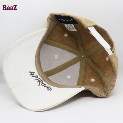 Picture of White Off White Two Tone Decky 6 Panel Premium Export Curved Snapback Cap