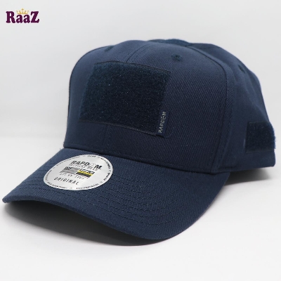 Picture of Navy Blue Tactical Operator Ripstop Cotton Baseball Cap With Loop Patch
