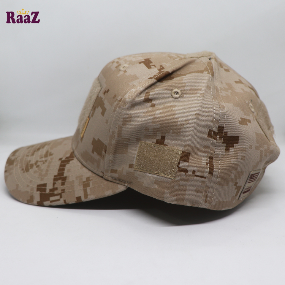 Picture of Off White Tactical Operator Ripstop Cotton Baseball Cap With Loop Patch