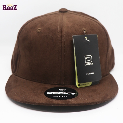 Picture of Coffee Decky Wide Brim 6 Panel Premium Export Snapback Cap