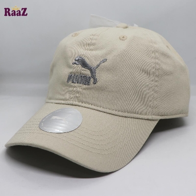 Picture of White Puma Embroidery Logo Curved Cap