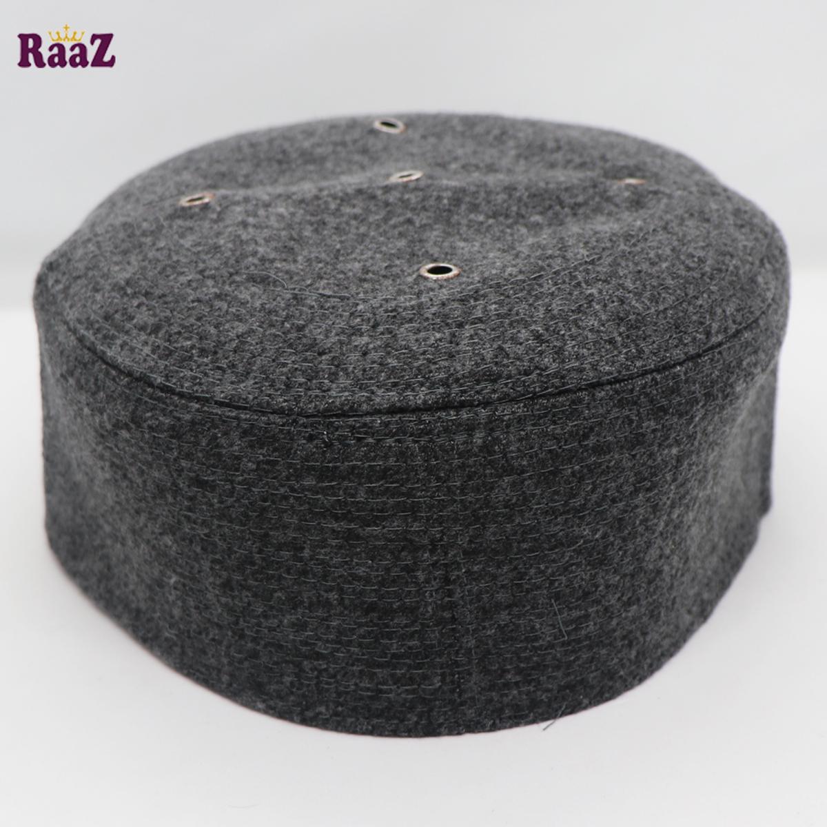 Picture of Grey Cotton Mesh Air Prayer Tupi - Cap For Men