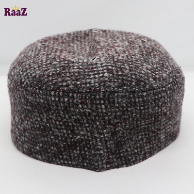 Picture of Brown Cotton Mesh Air Prayer Tupi - Cap For Men