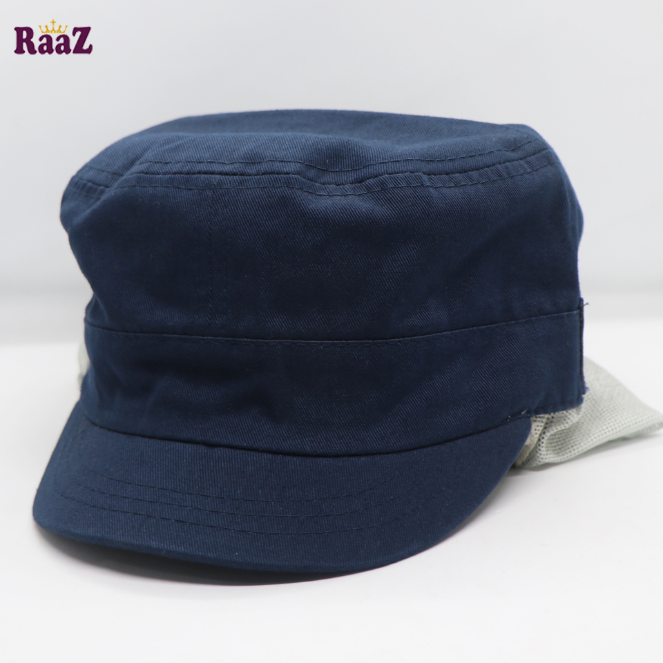 Picture of Navy Blue Sol Cotton Mesh Fabrics Johnson Cap