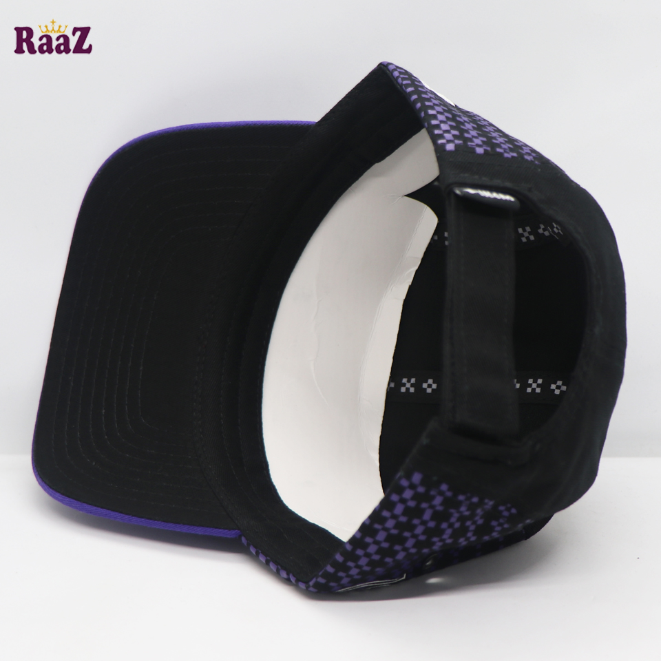 Picture of Blue Black hi Logo Cotton Fabrics Curved Visor Cap