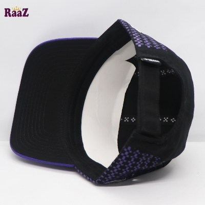 Picture of Blue Black hi Logo Cotton Fabrics Curved Visor Cap