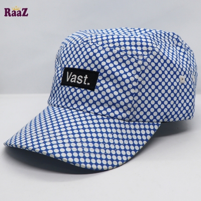 Picture of Blue Vast Embroidery Logo Cotton Curved Visor Cap