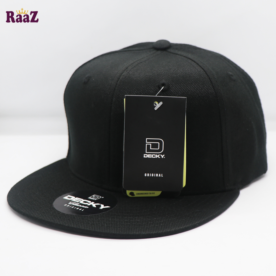 Picture of Black Premium Decky Wide Brim DJ Cap