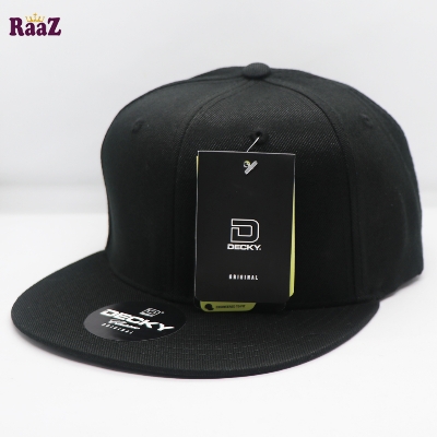 Picture of Black Premium Decky Wide Brim DJ Cap