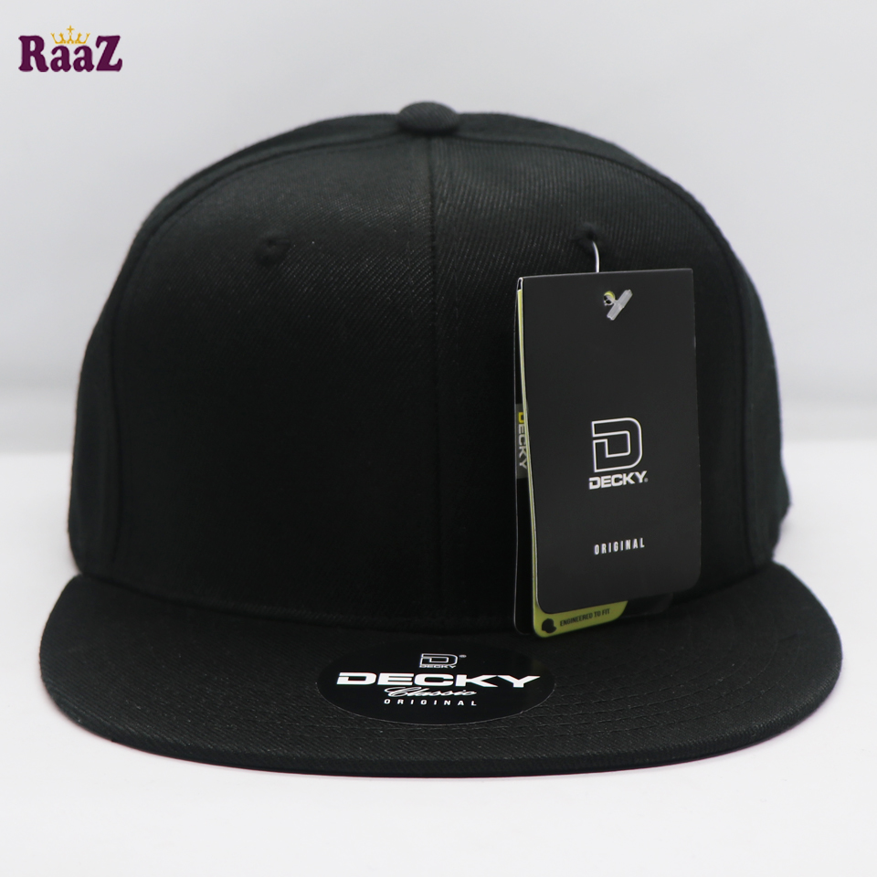 Picture of Black Premium Decky Wide Brim DJ Cap