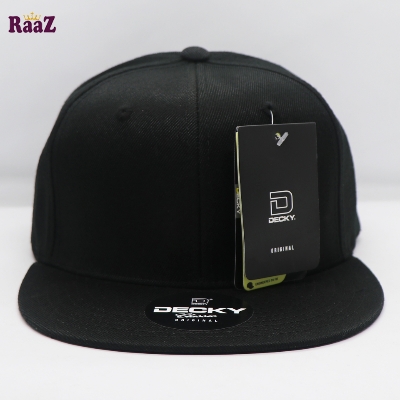 Picture of Black Premium Decky Wide Brim DJ Cap