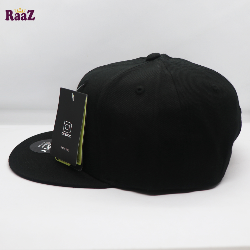 Picture of Black Premium Decky Wide Brim DJ Cap