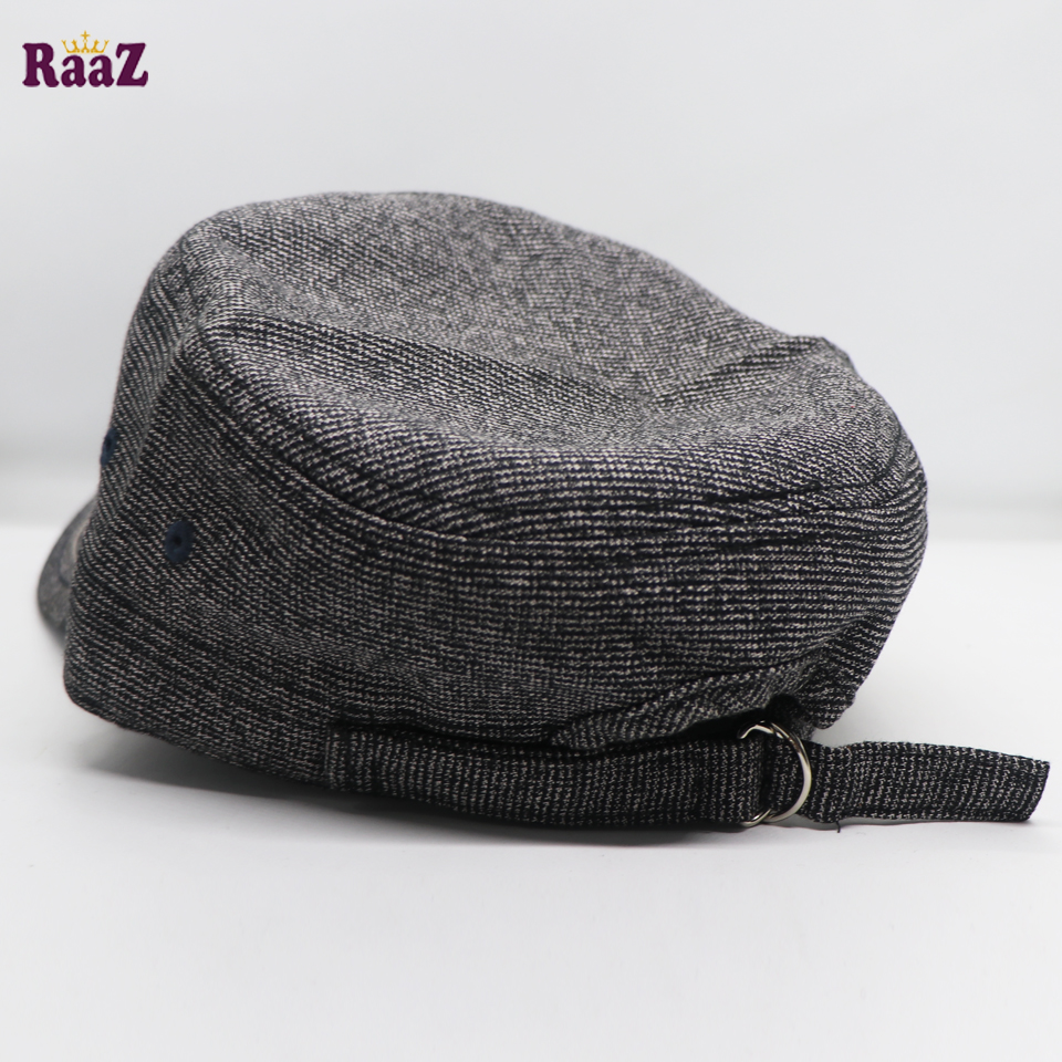 Picture of Black White Mix Fabrics Denim Johnson Cap