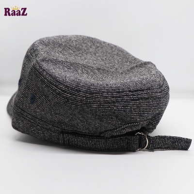 Picture of Black White Mix Fabrics Denim Johnson Cap