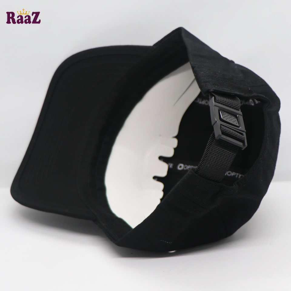 Picture of Black Optic Nerve Logo Cotton Fabrics Curved Visor Cap