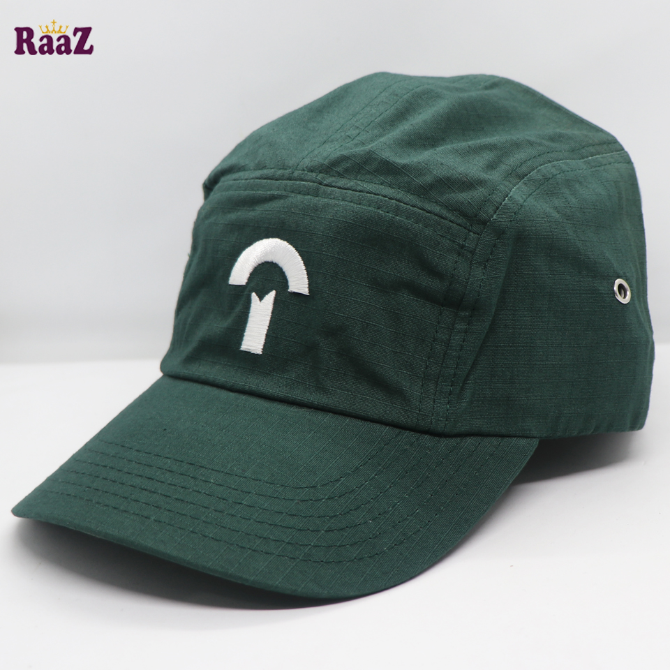 Picture of Green Embroidery Logo Cotton Fabrics Curved Visor Cap
