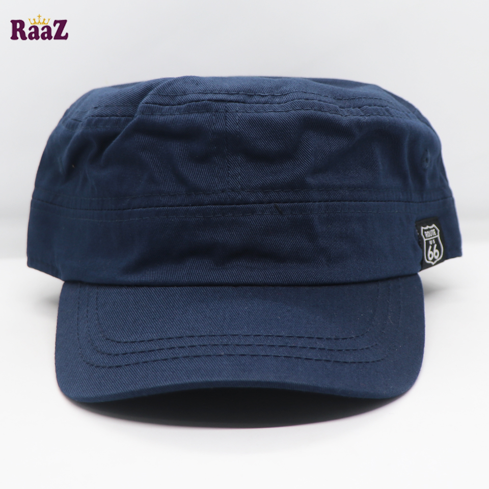 Picture of Navy Blue Route 66 Cotton Fabrics Johnson Cap