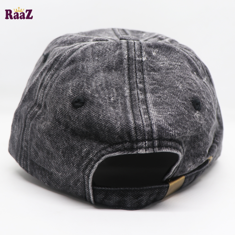 Picture of Fade Black Denim Curved Visor Cap