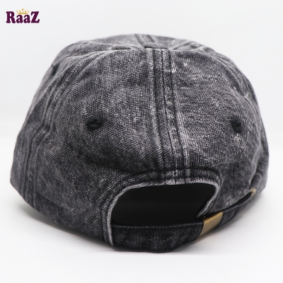 Picture of Fade Black Denim Curved Visor Cap