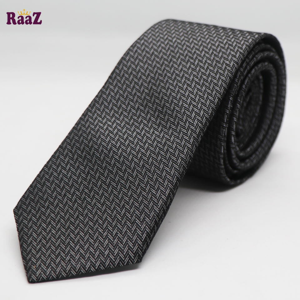 Picture of Silver Black Formal Men Formal Tie