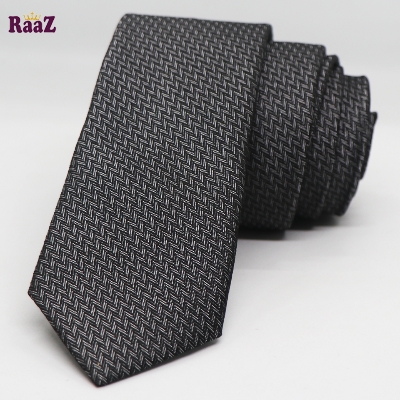 Picture of Silver Black Formal Men Formal Tie