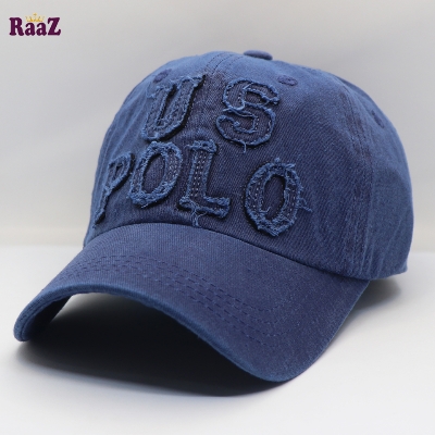 Picture of Navy Blue Export Cotton Wash Baseball Cap For Men