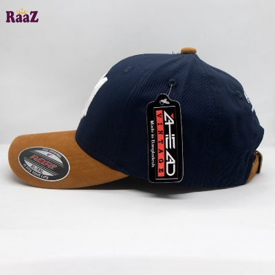 Picture of Navy Blue And Brown Velvet Export Amiri Baseball Cap