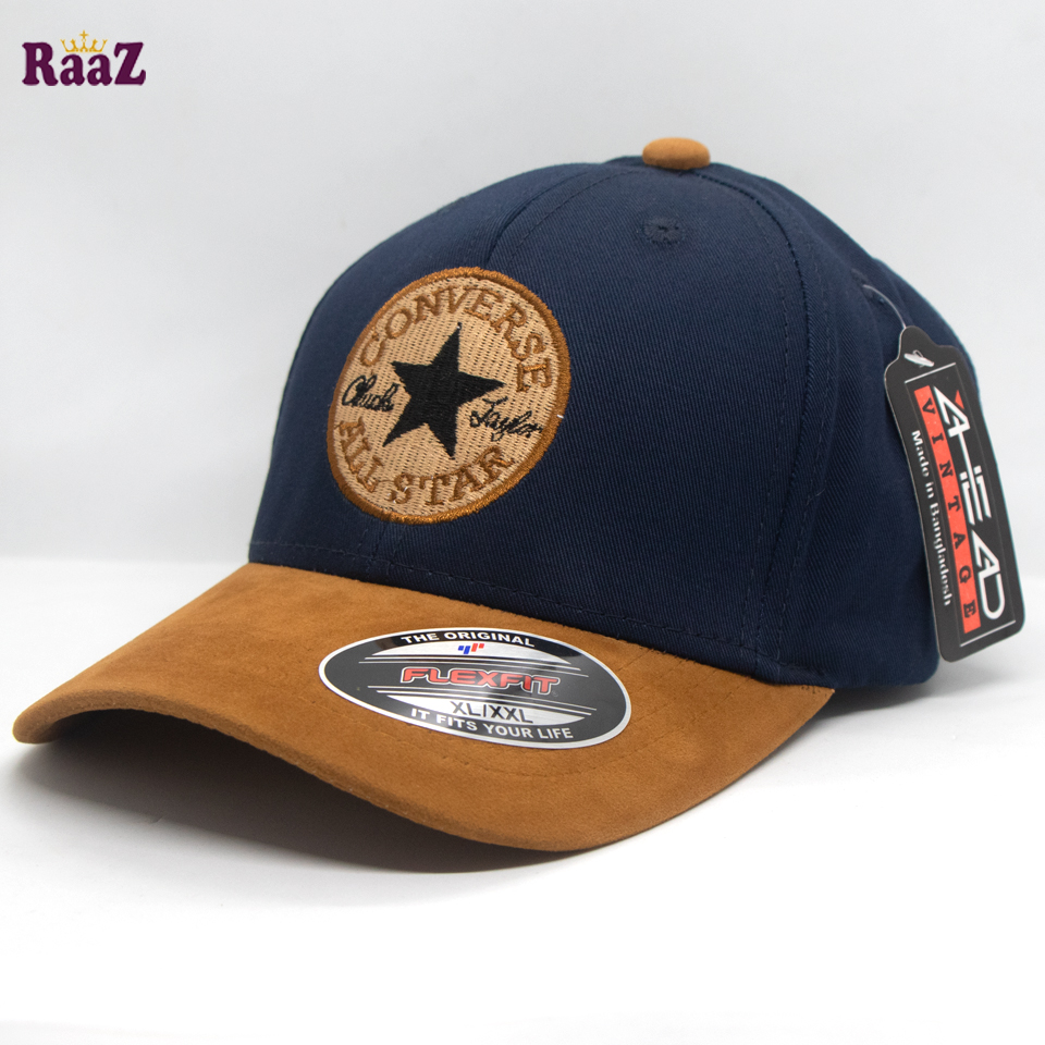 Picture of Navy Blue and Brown Velvet Export Converse Baseball Cap