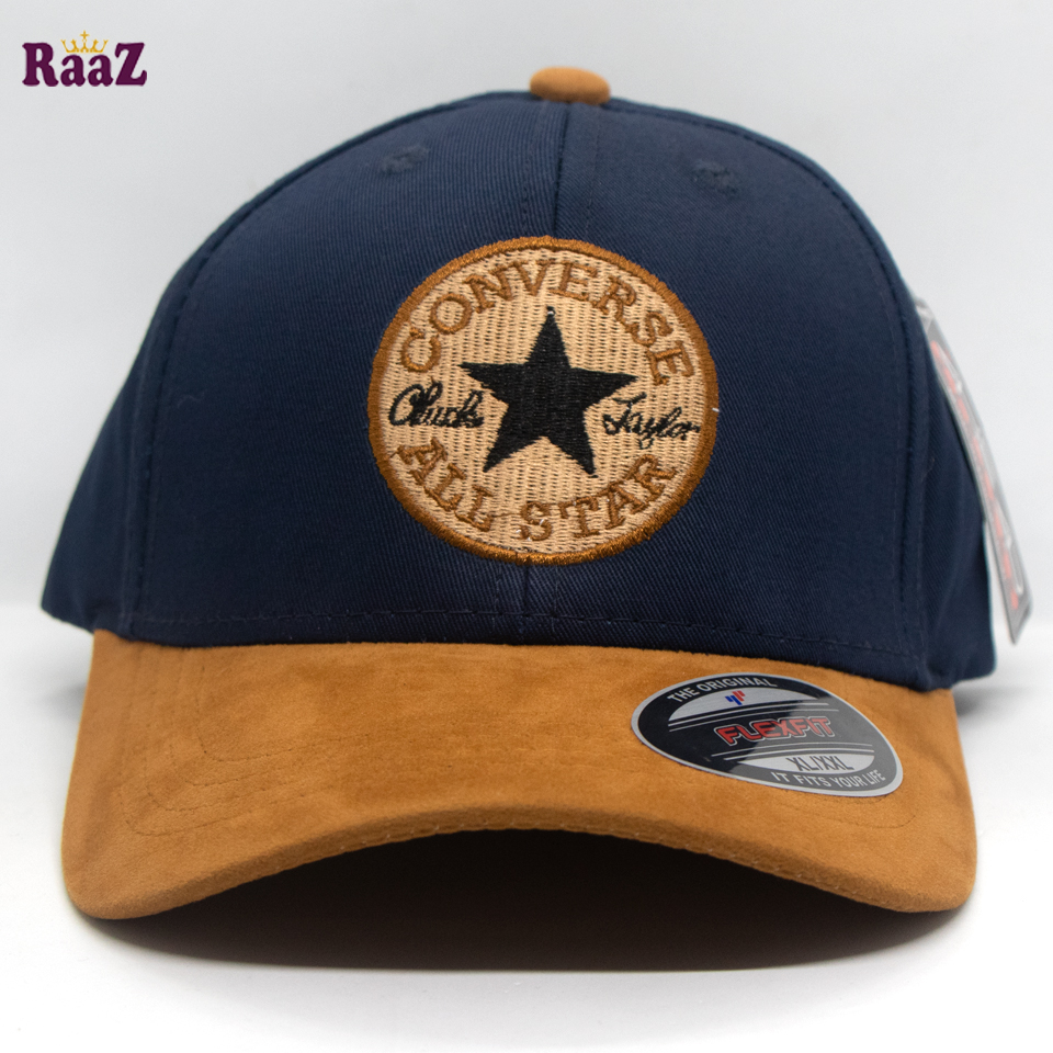 Picture of Navy Blue and Brown Velvet Export Converse Baseball Cap