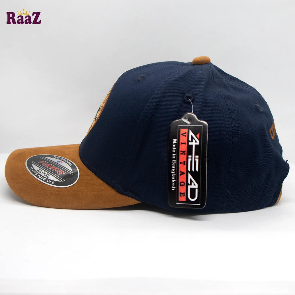 Picture of Navy Blue and Brown Velvet Export Converse Baseball Cap