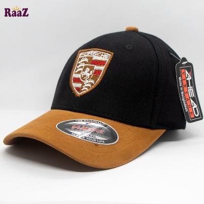 Picture of Porshe Embroidery Logo Velvet Curved Visor Cap