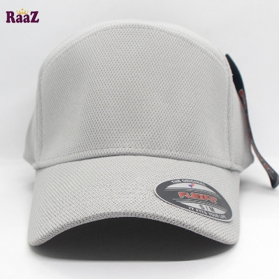 Picture of White Spandex Fabrics Curved Visor Bon Cap