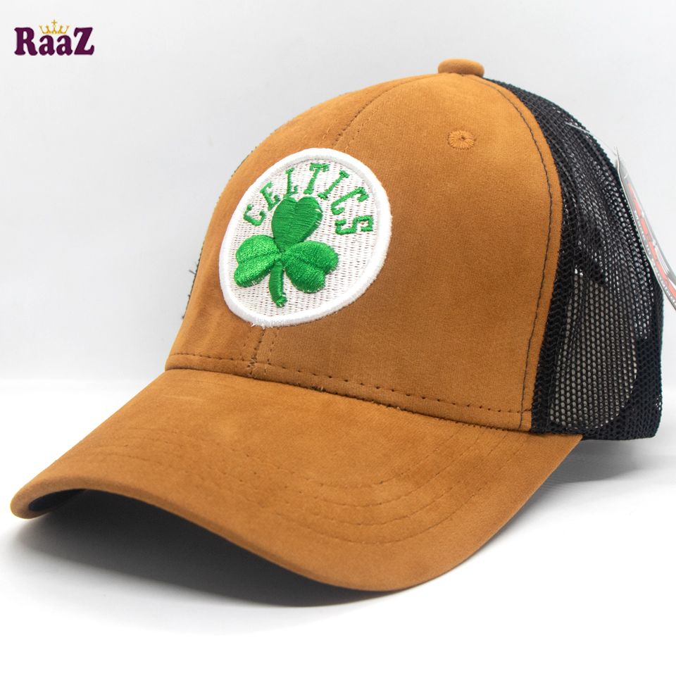 Picture of Celtics Embroidery Logo Mesh Air Net Curved Visor Cap
