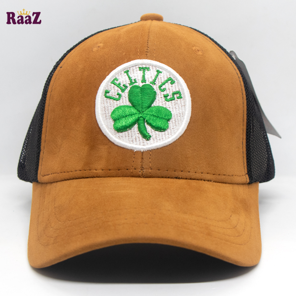 Picture of Celtics Embroidery Logo Mesh Air Net Curved Visor Cap