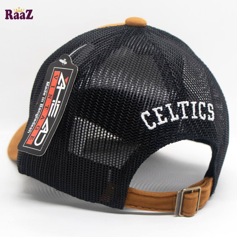 Picture of Celtics Embroidery Logo Mesh Air Net Curved Visor Cap