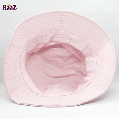 Picture of Light Pink Cartoons Bear Printed Logo Wide Brim Cap